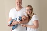 Eltern mit Baby Fotostudio